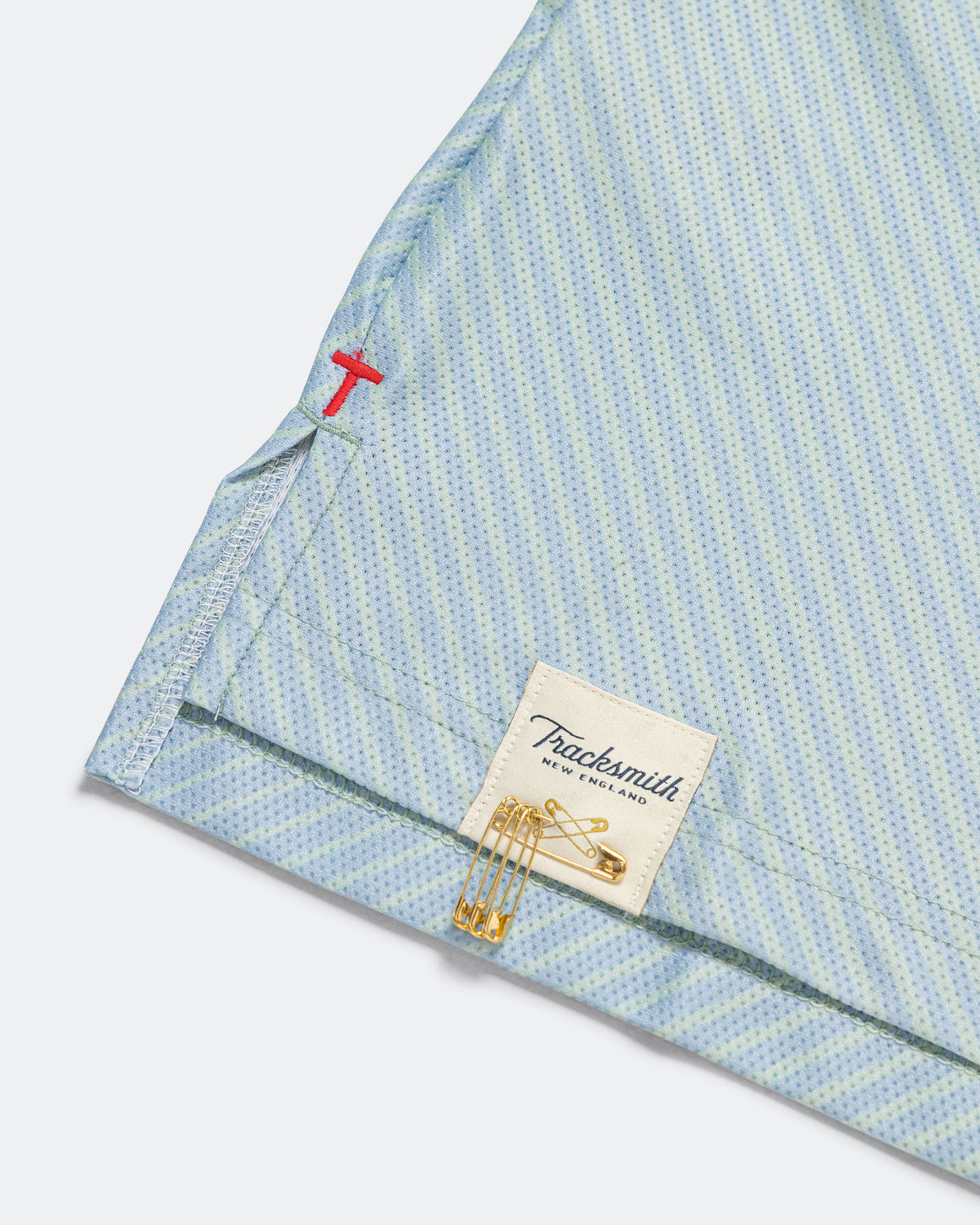 Tracksmith - Mens Van Cortlandt Singlet - Jadeiete/Dusty Blue Print - Up There Athletics