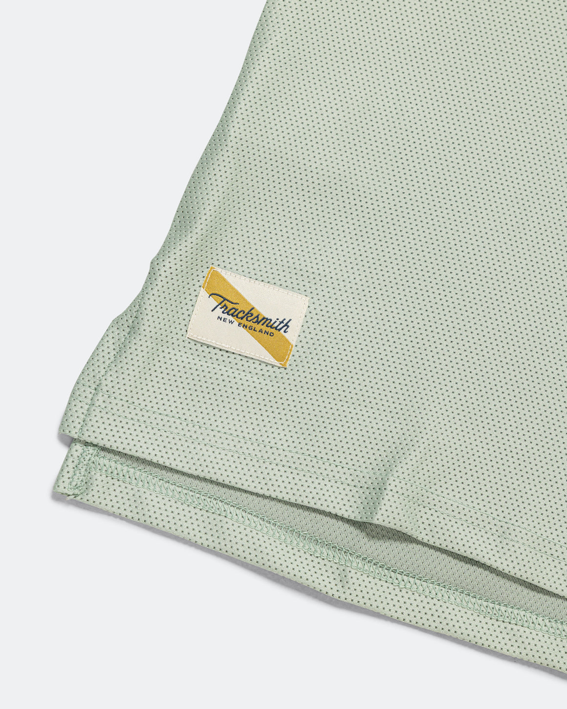 Tracksmith - Mens Van Cortlandt Tee - Jadeiete/Dusty Blue Print - Up There Athletics