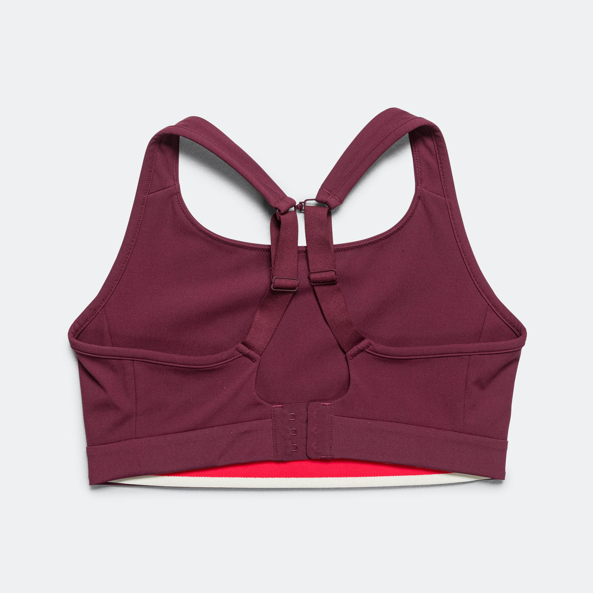 Tracksmith - Womens Allston Adjustable Support Bra - Berry - Up There Athletics