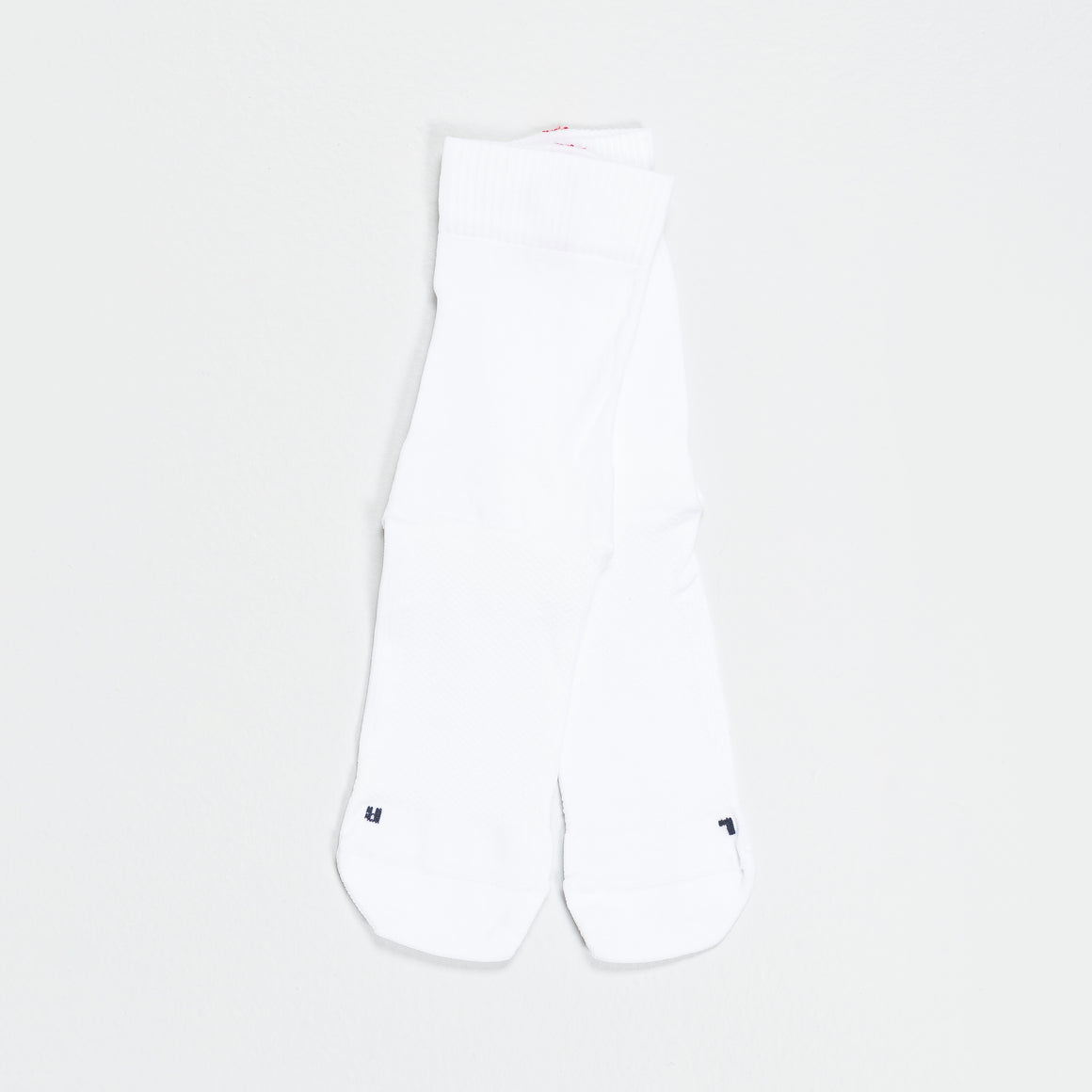 Tracksmith - Speed Crew Socks - White/Red - Up There Athletics