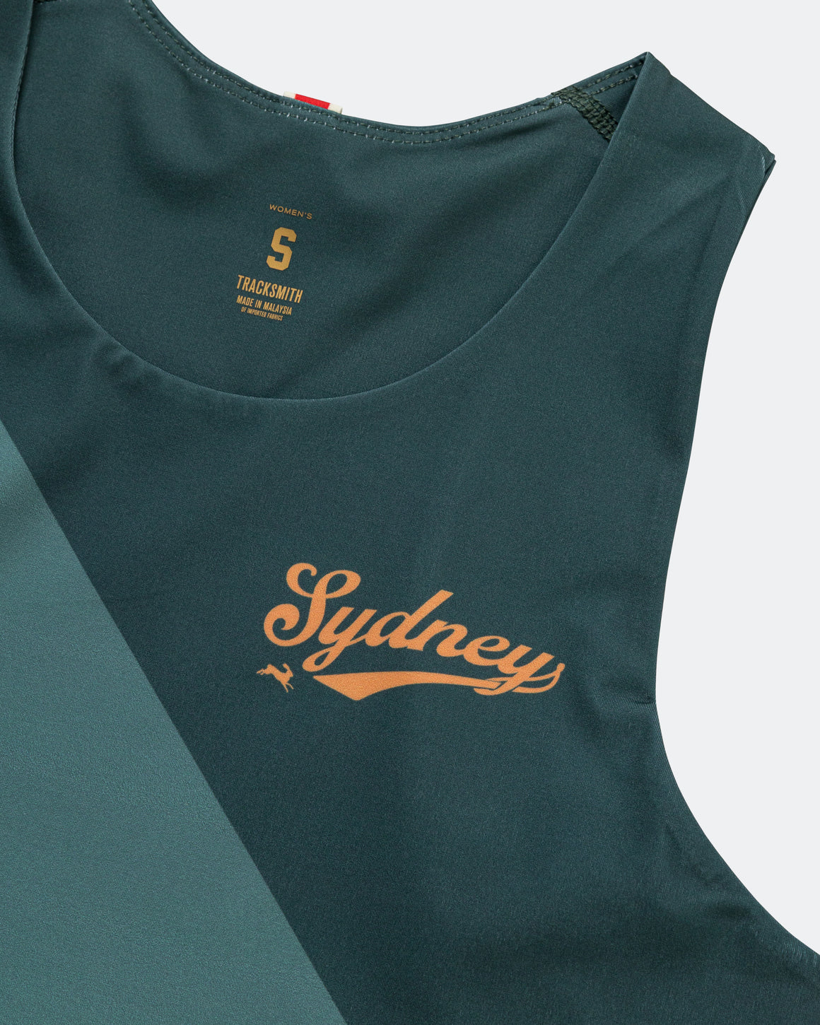Tracksmith - Womens Bell Lap Top - Sydney 2026 - Ponderosa Pine/Silver Pine - Up There Athletics