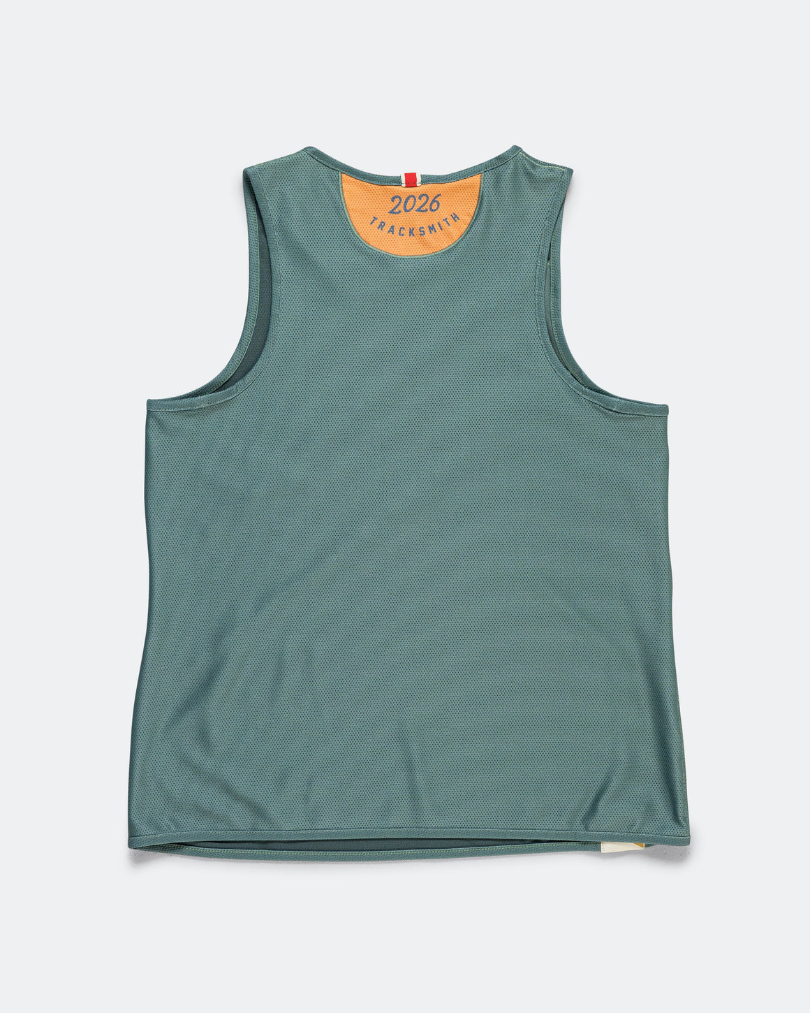 Tracksmith - Womens Reversible Singlet - Sydney 2026 - Silver Pine/Ponderosa Pine/Deep Gold - Up There Athletics