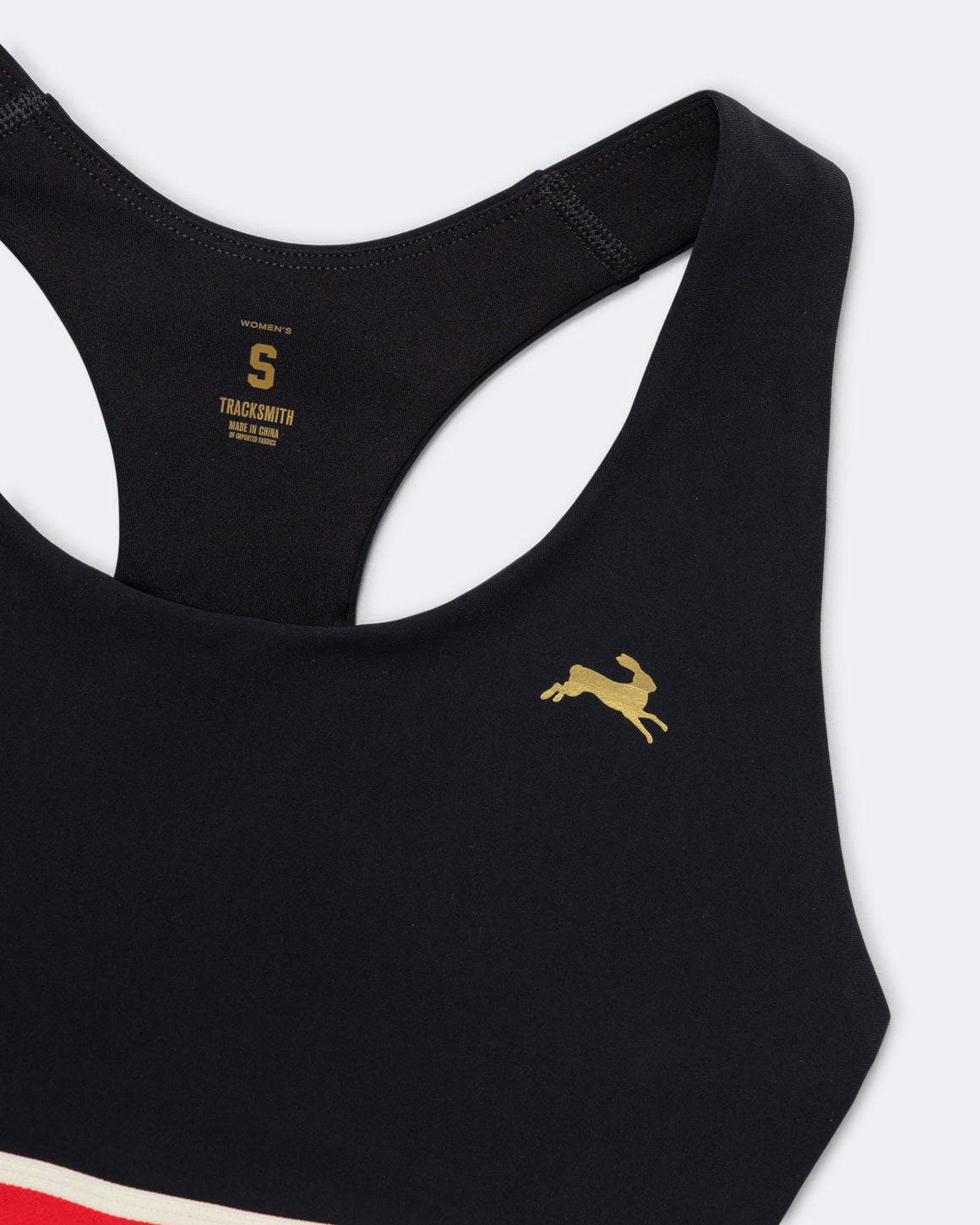 Tracksmith - Womens Run Bra - Black - Up There Athletics