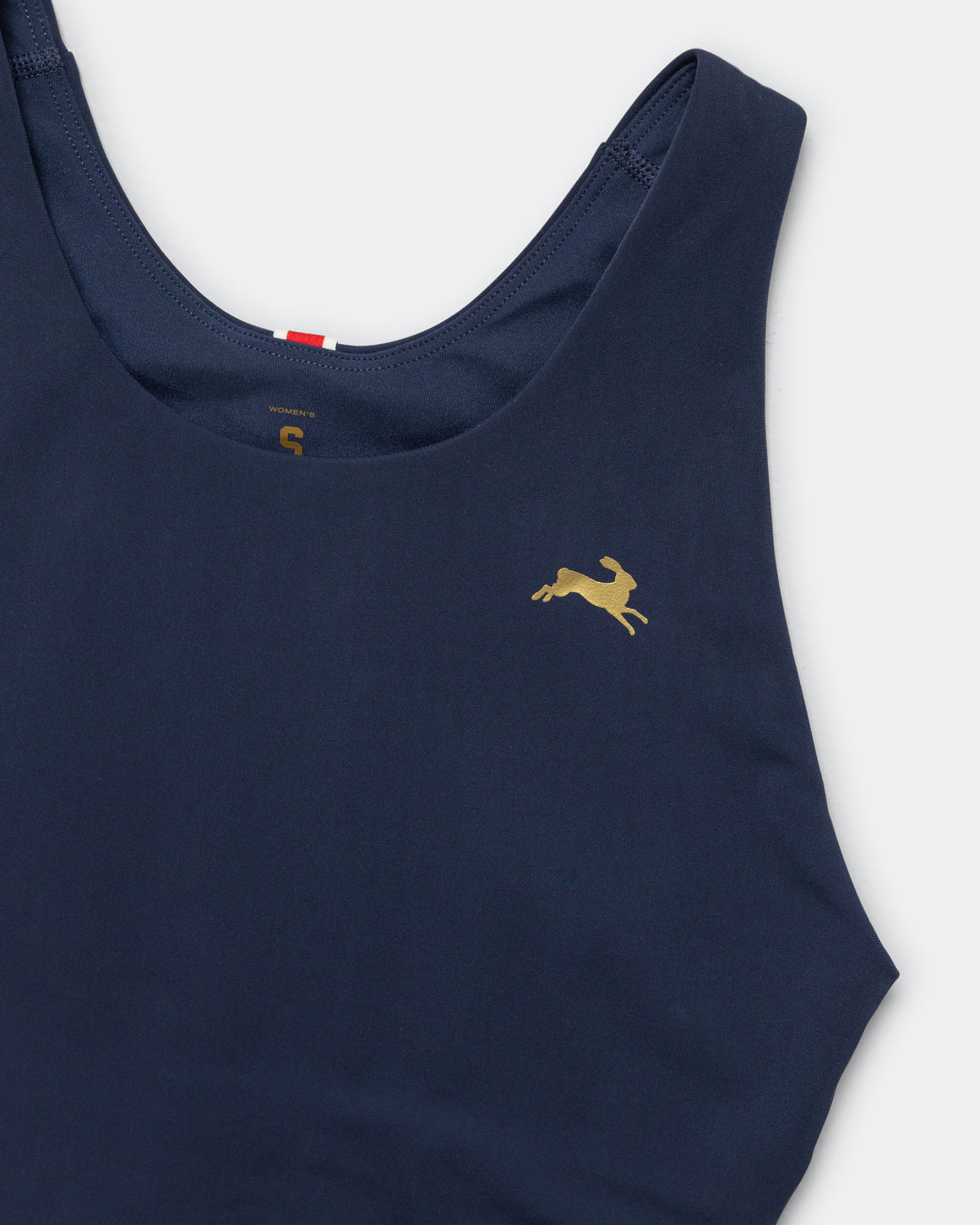 Tracksmith - Womens Turnover Crop Top - Navy - Up There Athletics