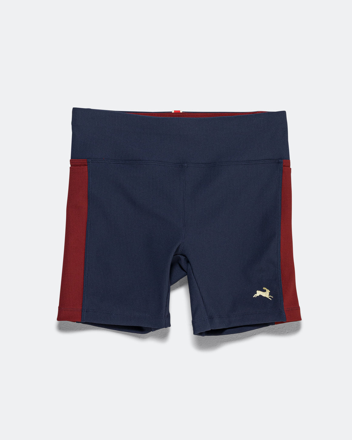 Tracksmith - Womens Twilight Short Tights - Navy/Cabernet - Up There Athletics