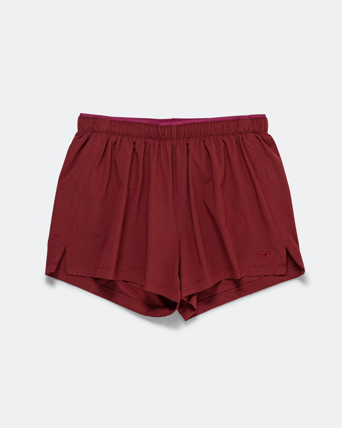 Tracksmith - Womens Twilight Woven Shorts - Cabernet - Up There Athletics