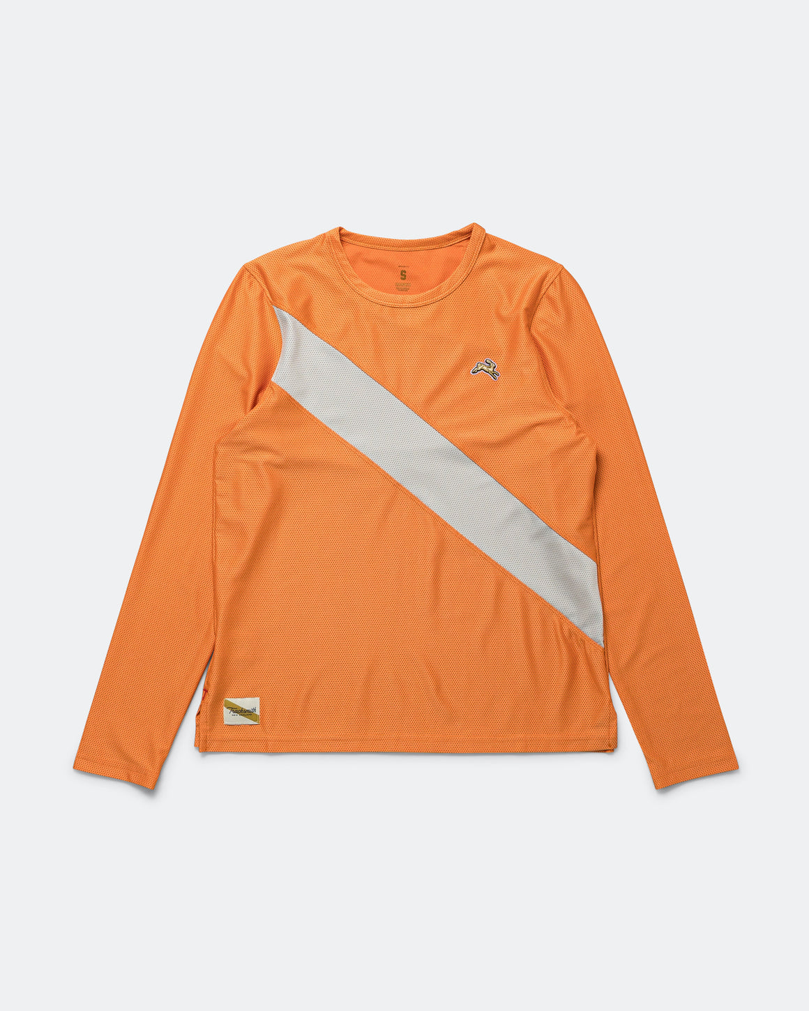 Tracksmith - Womens Van Cortlandt Long SLeeve - Coral Gold/High Rise - Up There Athletics