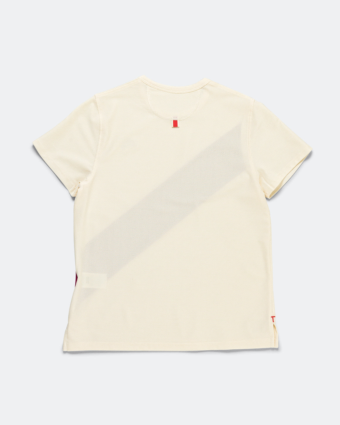 Tracksmith - Womens Van Cortlandt Tee - Ivory/Raspberry - Up There Athletics