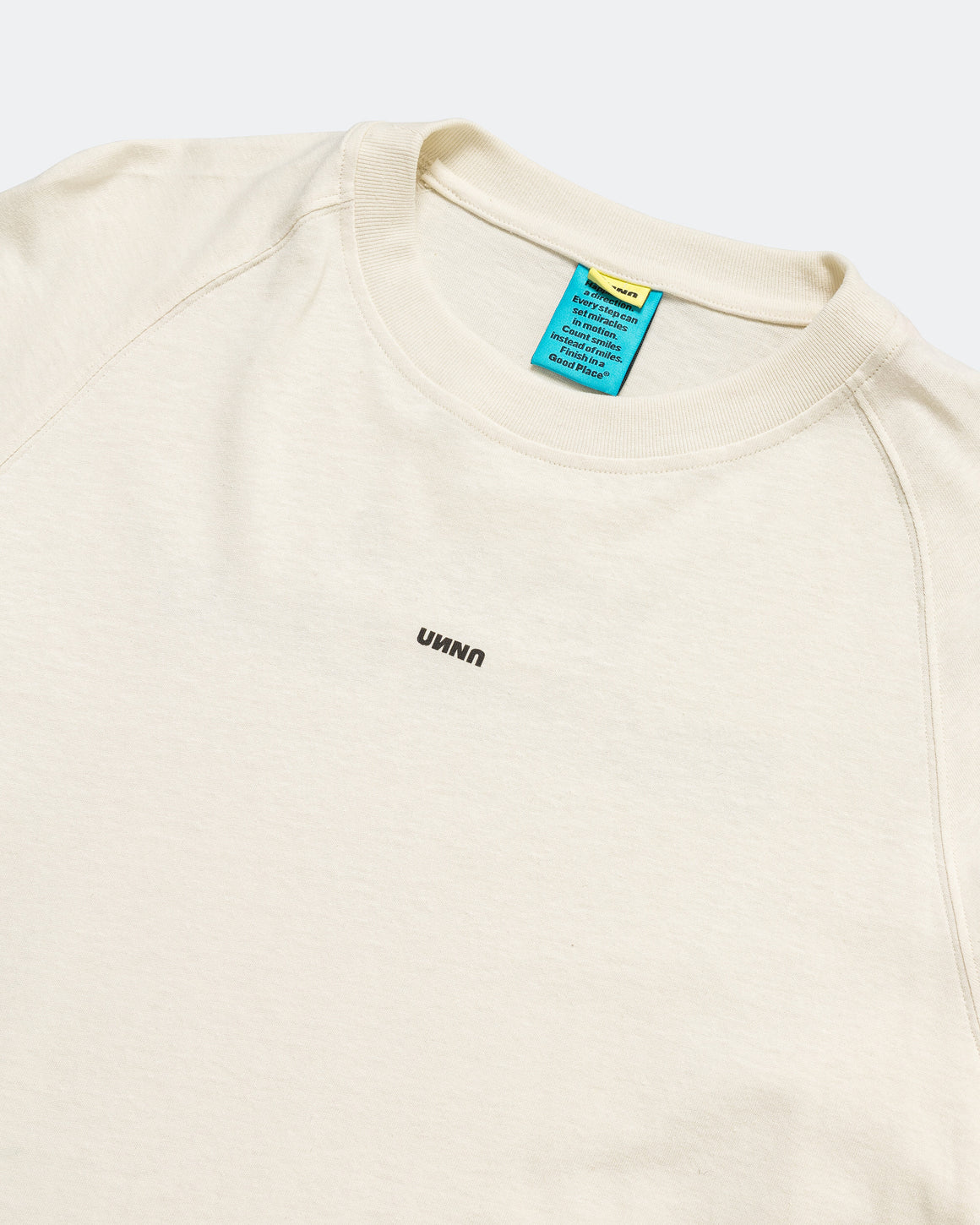 UNNA - Mens Smiles Club LS Tee - Vanilla White - Up There Athletics