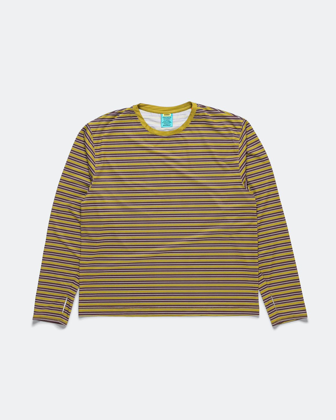 UNNA - Mens Striped LS - Mud Gold - Up There Athletics