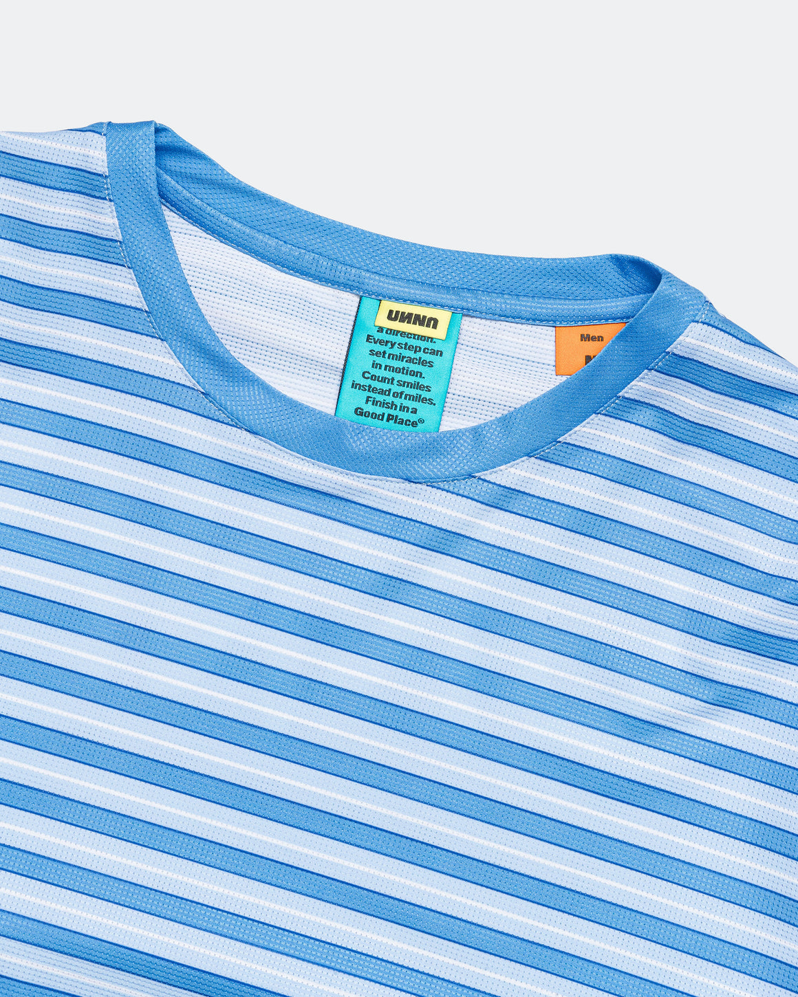 UNNA - Mens Striped LS - Business Blue - Up There Athletics