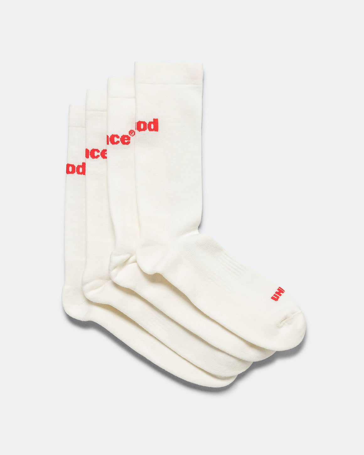 UNNA - RUNNA Socks 2-Pack - Vanilla White - Up There Athletics