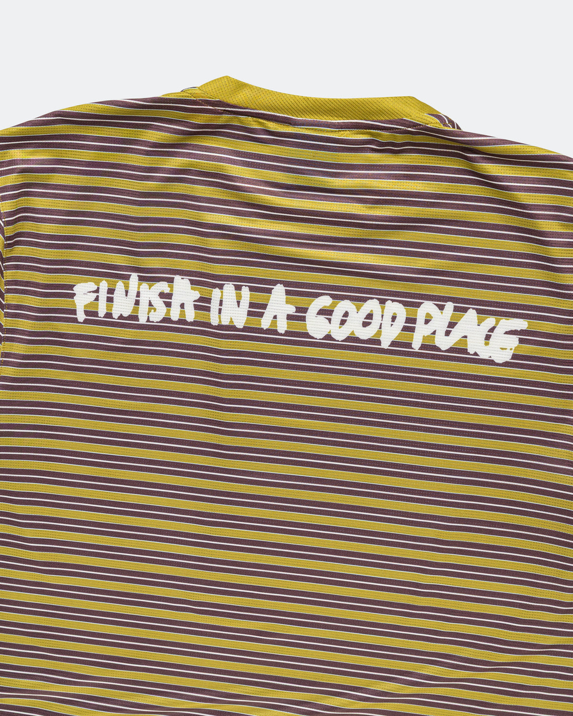 UNNA - Wavy Tee Striped - Mud Gold - Up There Athletics