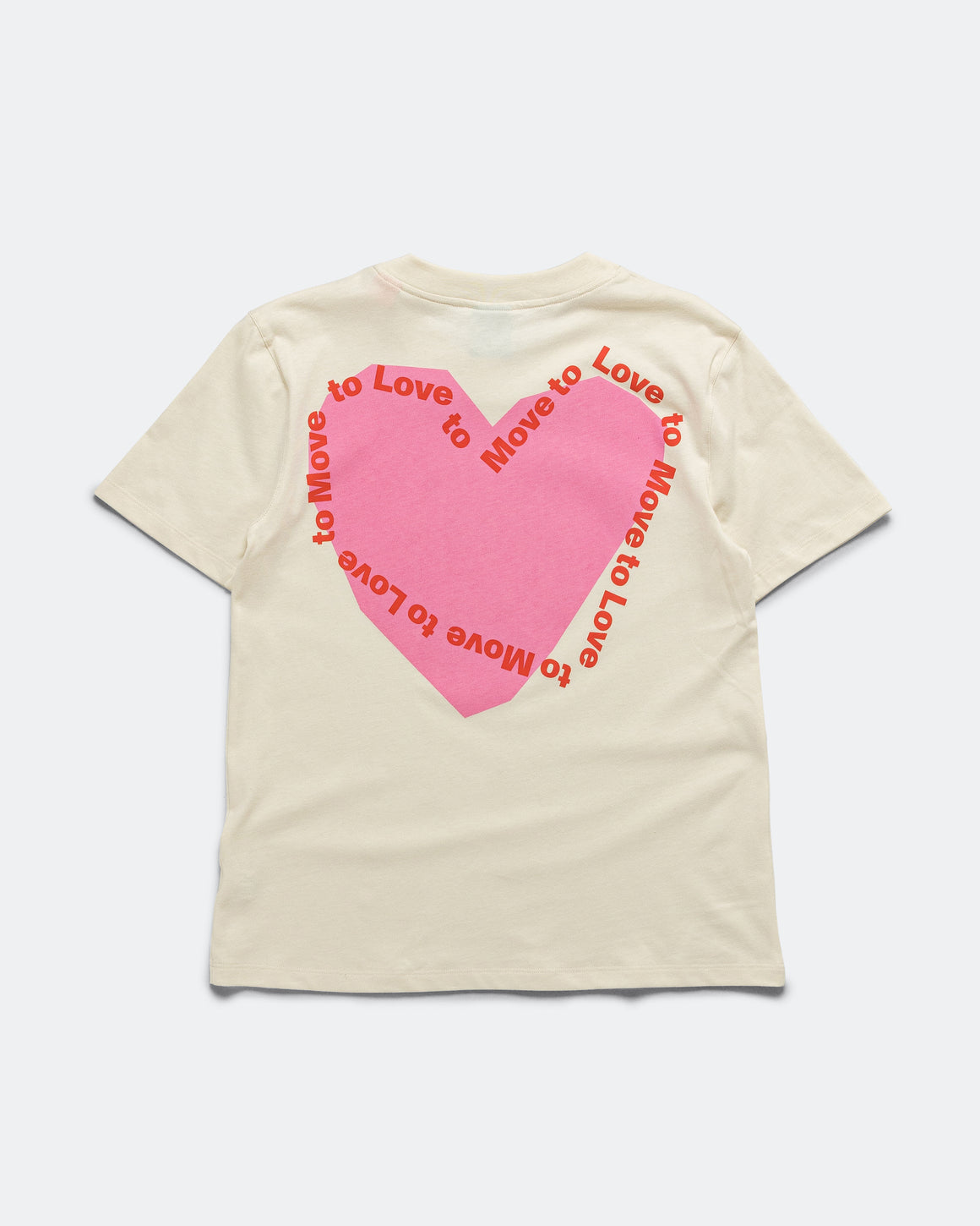UNNA - Womens Heart T-Shirt - Vanilla White - Up There Athletics