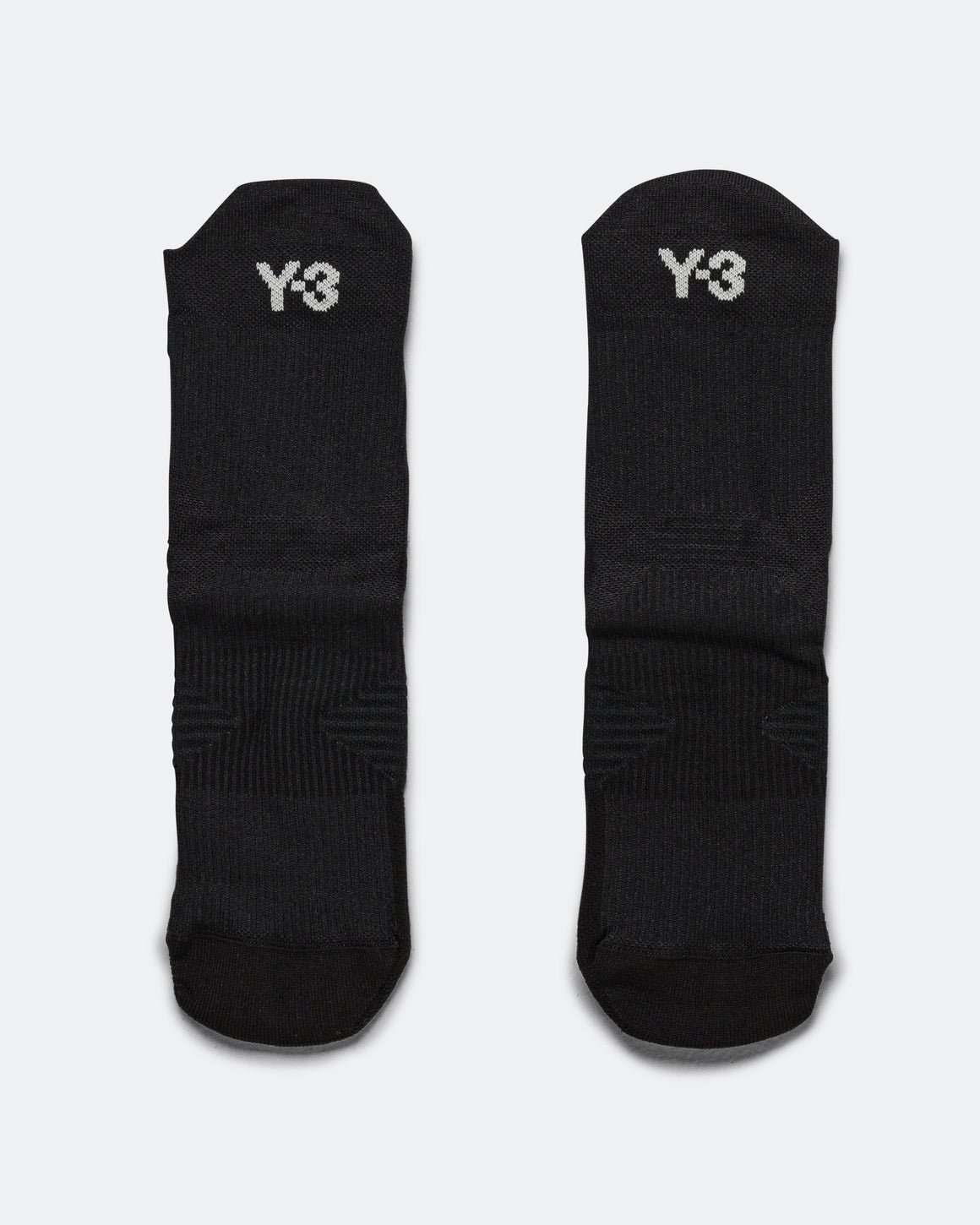 Y-3 - Y-3 Run Sock - Black/Black - Up There Athletics