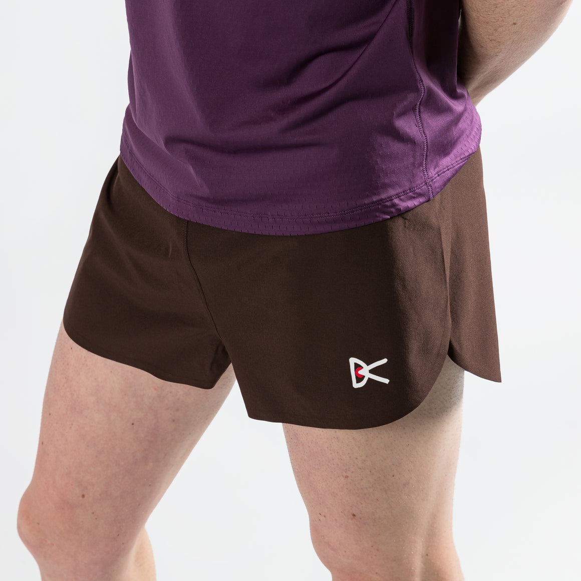 District Vision - Mula Race Shorts - Cacao - Up There Athletics