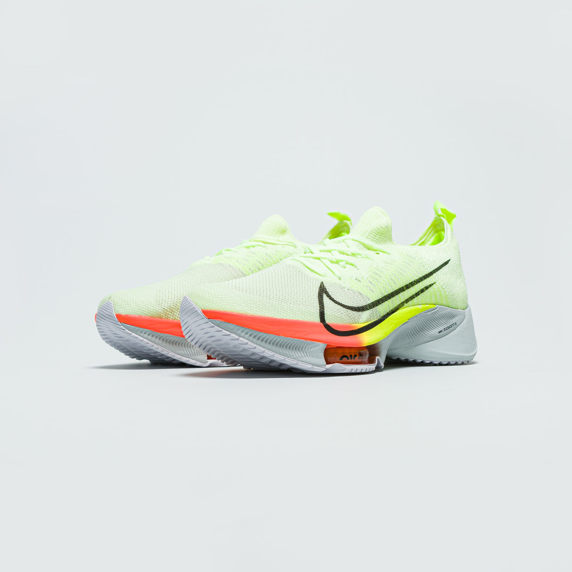 Nike - Air Zoom Tempo Next% FK - Barley Volt/Black-Volt-Hyper Orange - Up There Athletics
