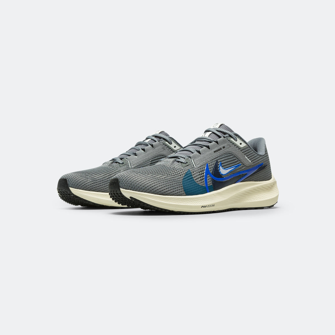 Nike - Mens Air Zoom Pegasus 40 PRM - Smoke Grey/Multi Colour-Coconut Milk - Up There Athletics