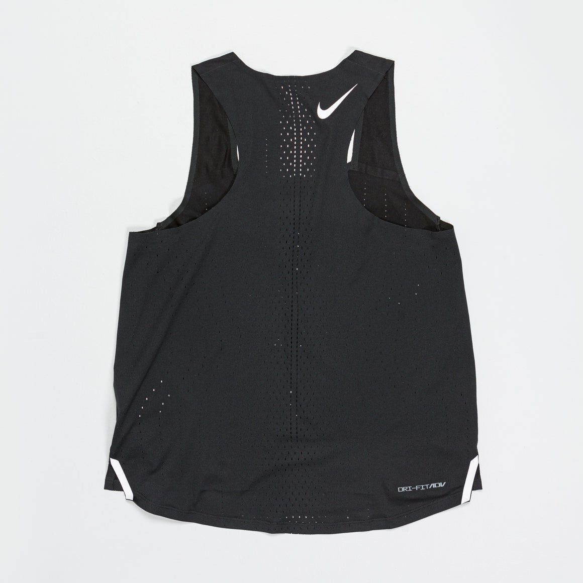 Nike - Womens Dri-FIT ADV AeroSwift Singlet - Black/White - Up There Athletics