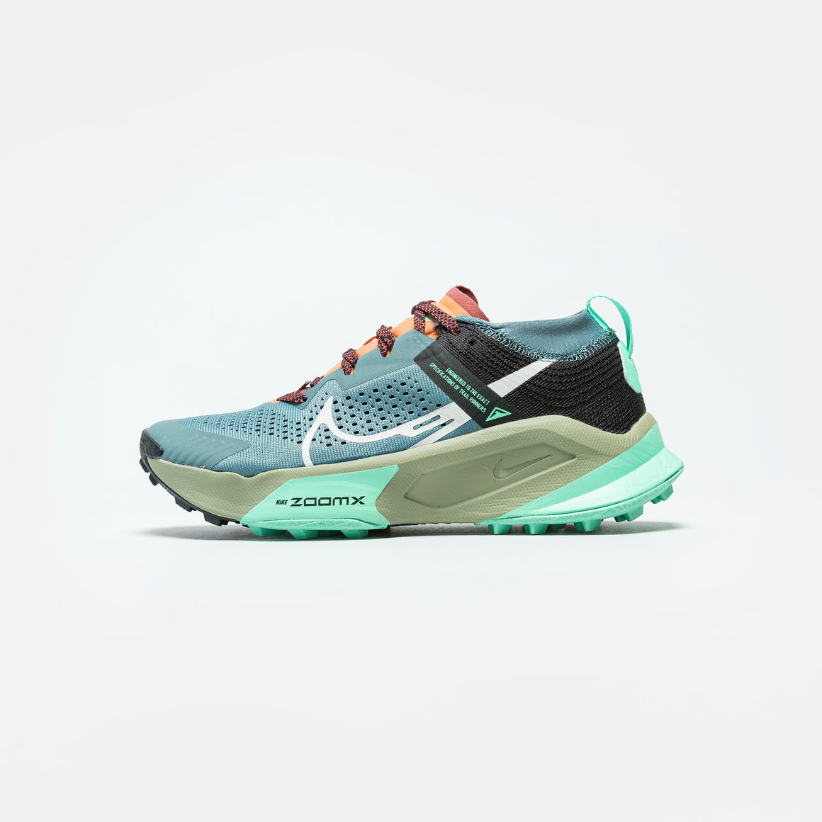 Nike - Mens ZoomX Zegama Trail - Mineral Slate/Light Bone-Black - Up There Athletics