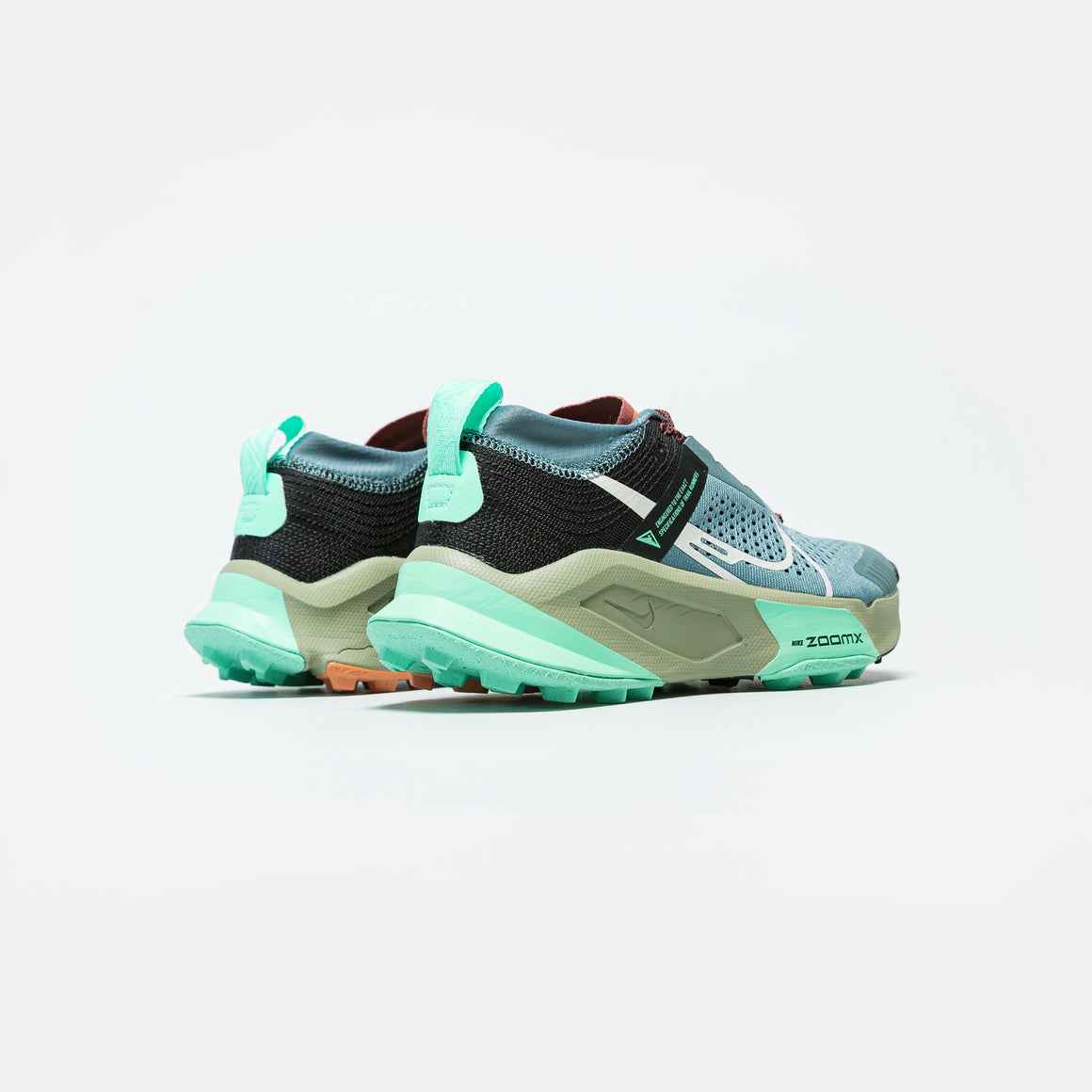 Nike - Mens ZoomX Zegama Trail - Mineral Slate/Light Bone-Black - Up There Athletics