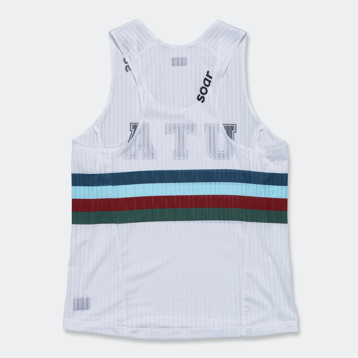 Womens Up There Athletics × Soar Race Vest - White/Multi