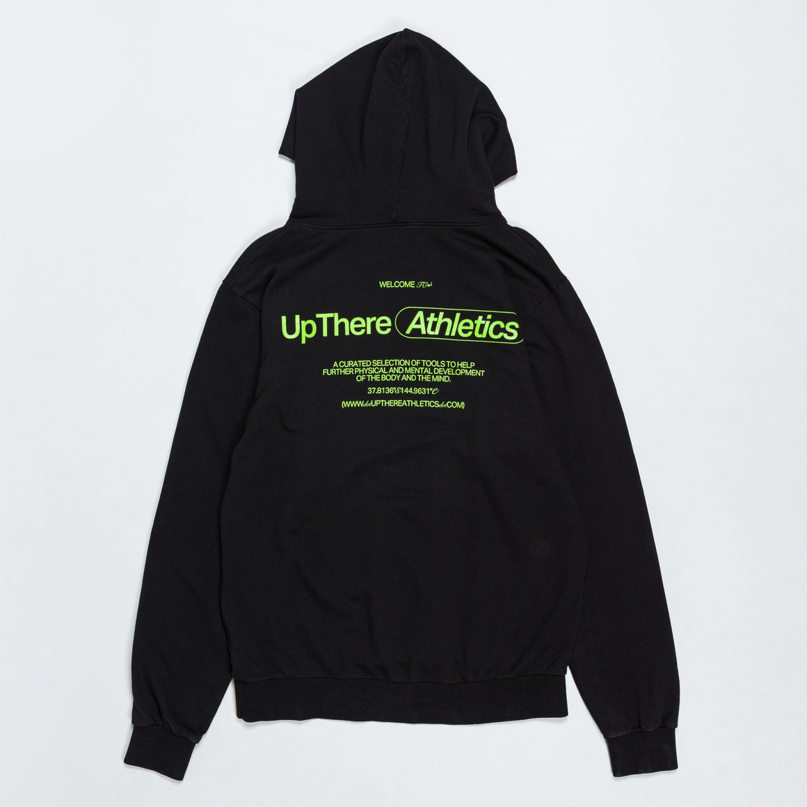 Up There Athletics - Welcome Hooded Sweat - Black - Up There Athletics