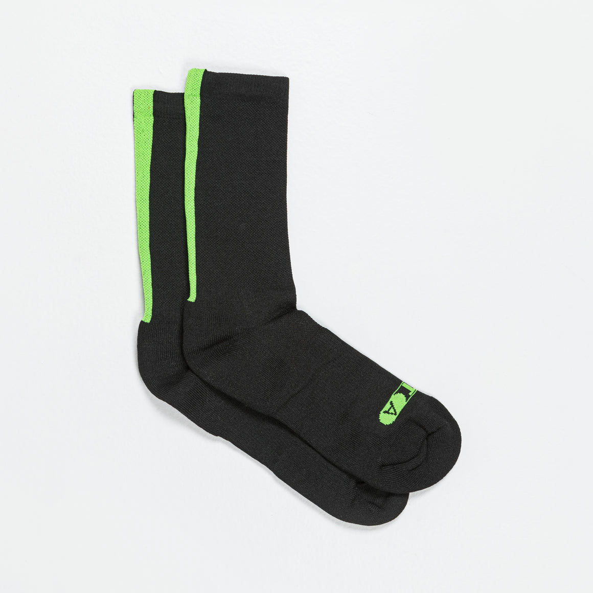 Up There Athletics - Performance Socks - Black/Electric Green - Up There Athletics