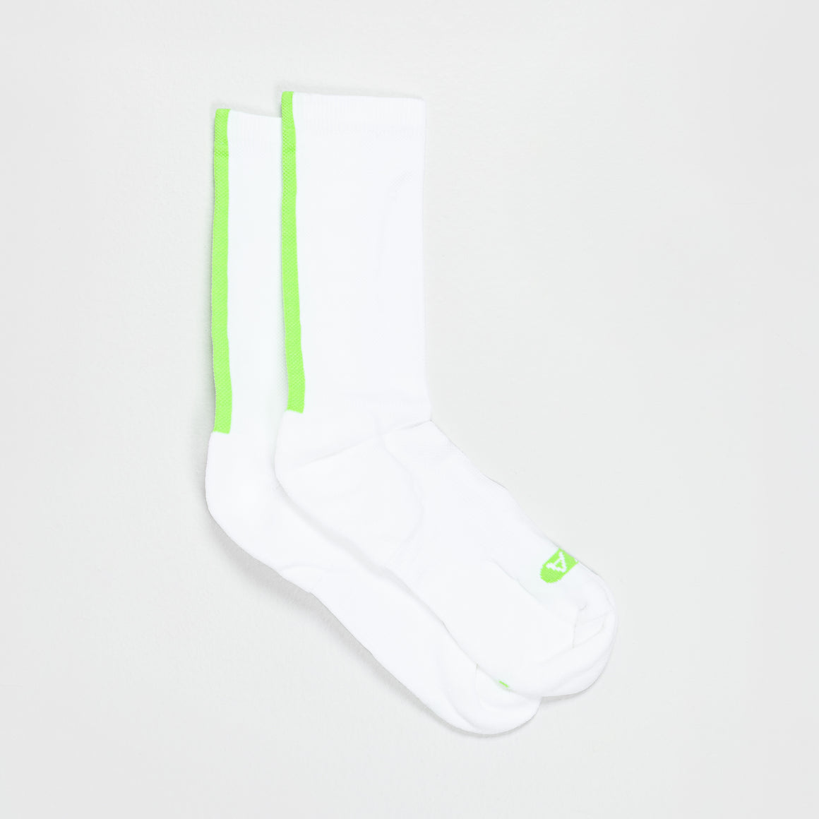 Up There Athletics - Performance Socks - White/Electric Green - Up There Athletics